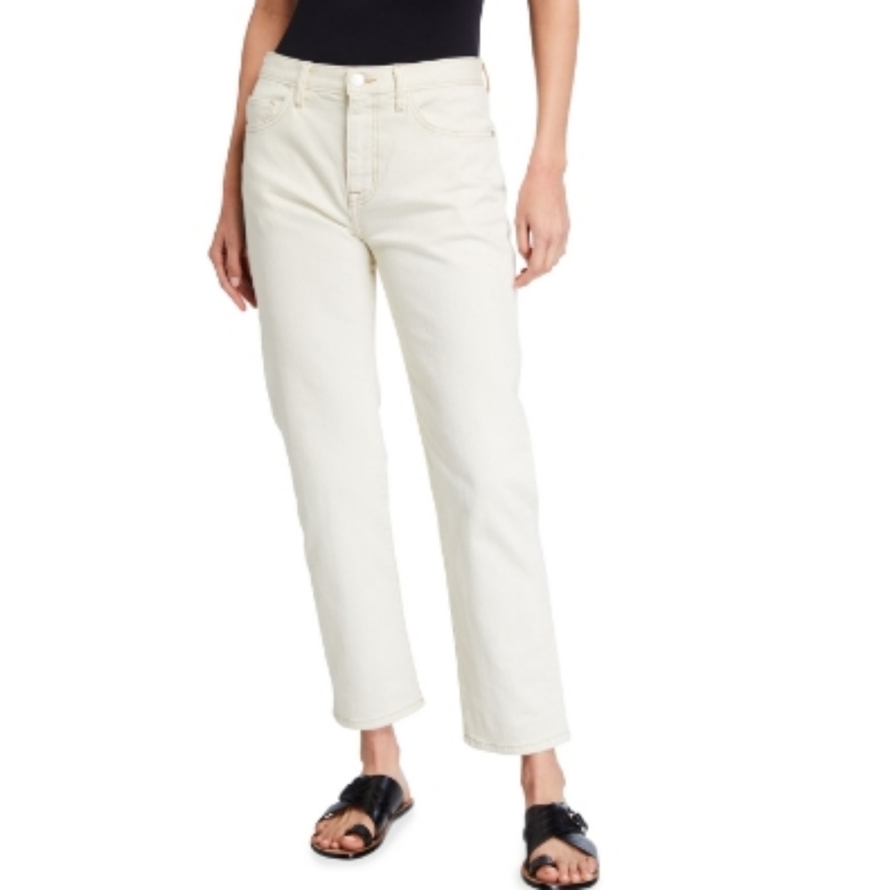 Current Elliott The Original Boyfriend Ankle Jeans Size 24 NWWhite Cropped Pants